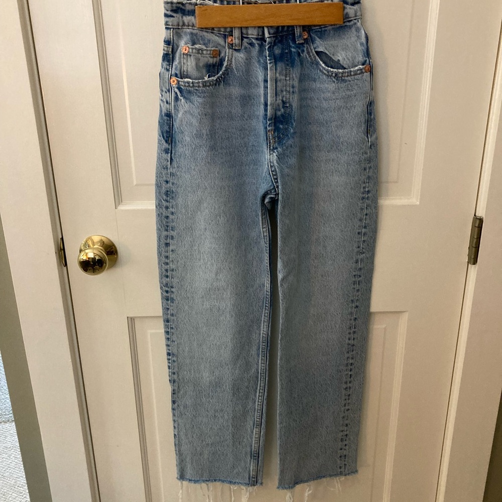 Zara light colored jeans